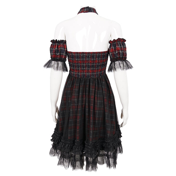 Darlene Punk Plaid Dress by Devil Fashion