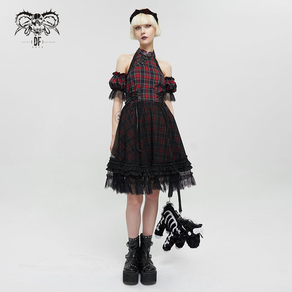 Darlene Punk Plaid Dress by Devil Fashion