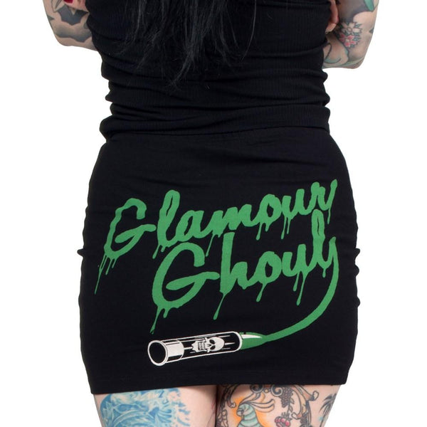 Glamour Ghoul Mini Skirt by Kreepsville 666