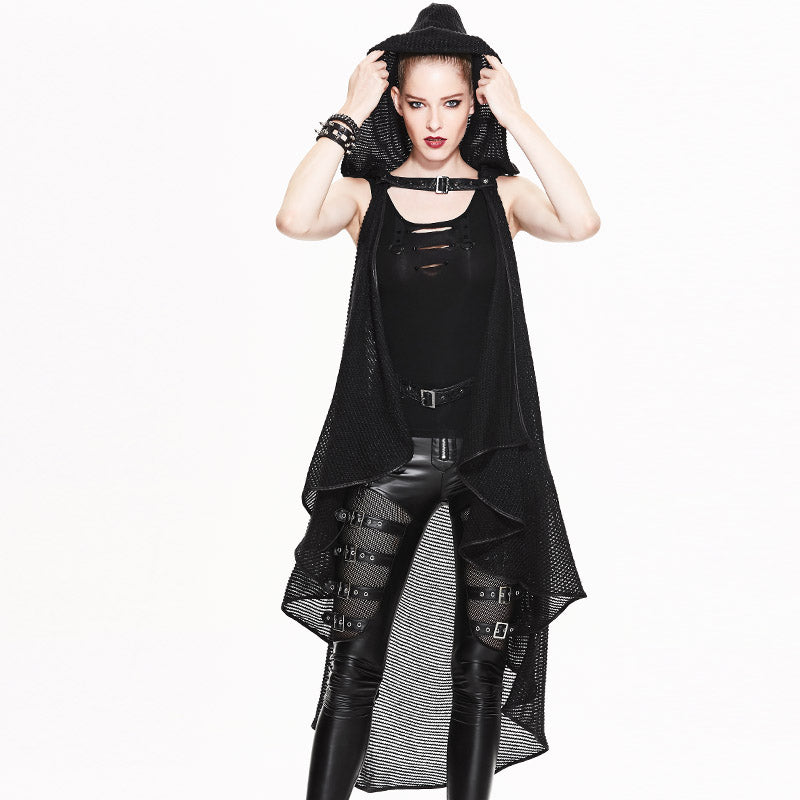 Underground Hooded Vest Cape by Devil Fashion