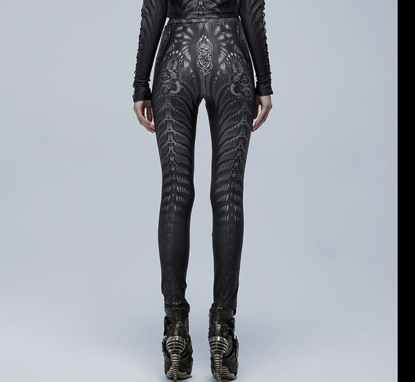'Vitrol' Printed Leggings by Punk Rave