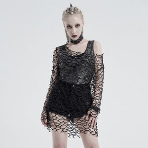 Demon Time Fishnet Top by Punk Rave
