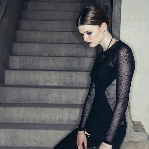 Spiderweb Mesh Top by Devil Fashion