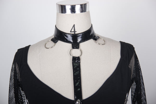 Frankie Chain Harness Top by Devil Fashion