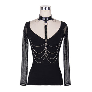 Frankie Chain Harness Top by Devil Fashion