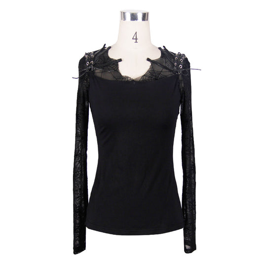 Widow Web Mesh Top by Devil Fashion