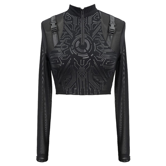 Rogue Files Crop Top by Devil Fashion