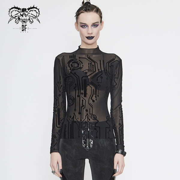 Circuit Mesh Top by Devil Fashion