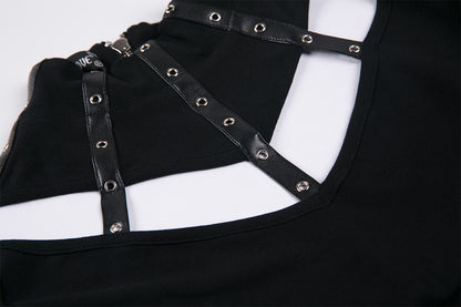 Hollow Cut Out Collar Shirt by Dark In Love