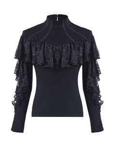 Duchess Lace Ruffle Top by Dark In Love