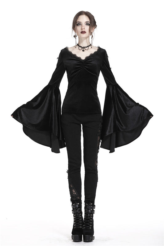 Vicarious Bell Sleeve Top by Dark In Love