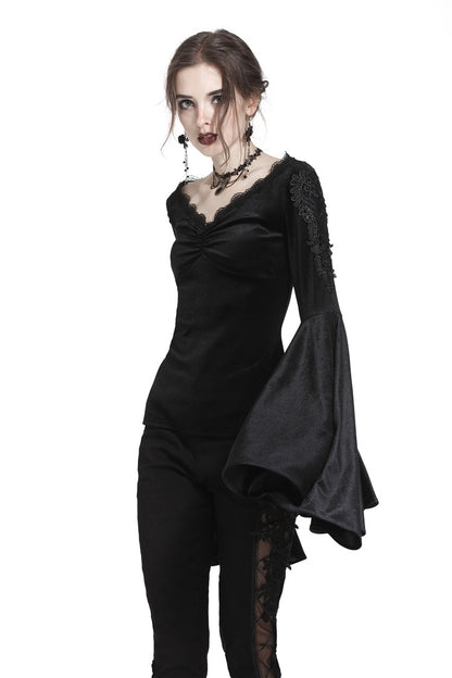 Vicarious Bell Sleeve Top by Dark In Love