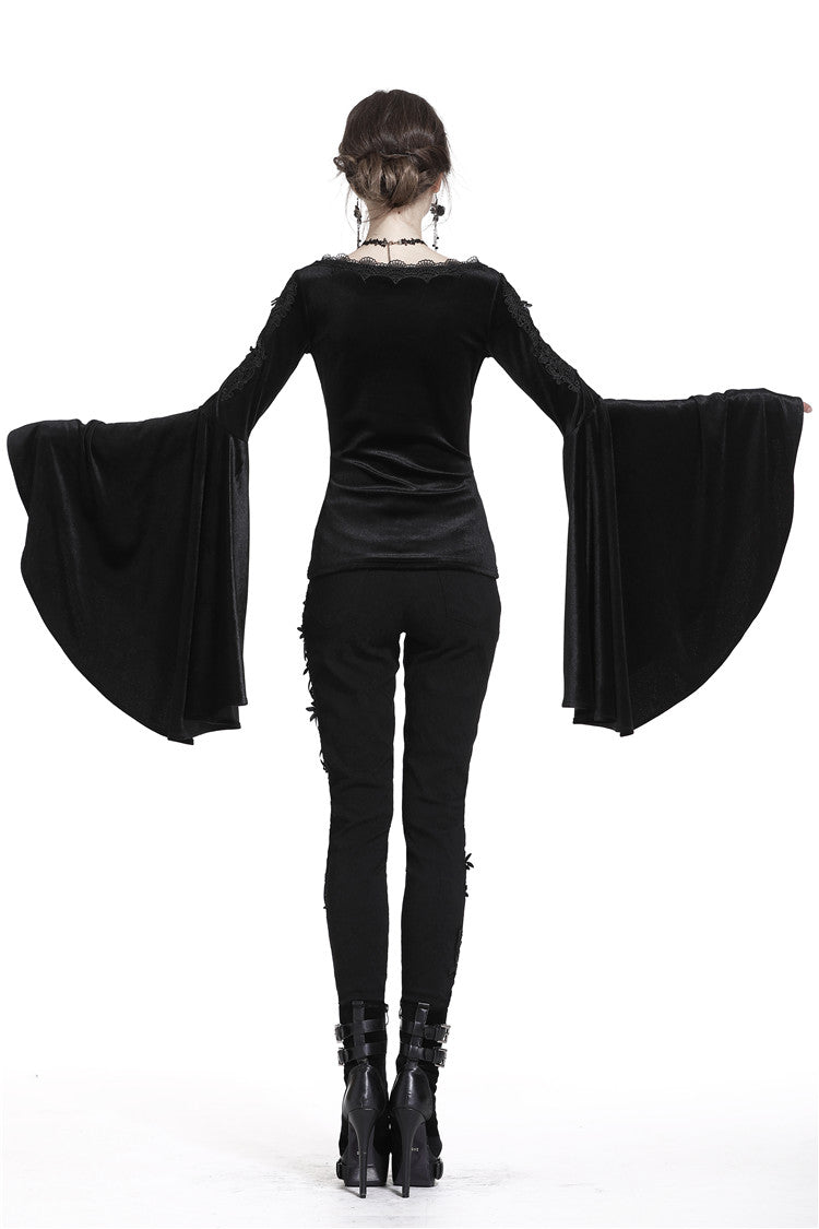 Vicarious Bell Sleeve Top by Dark In Love