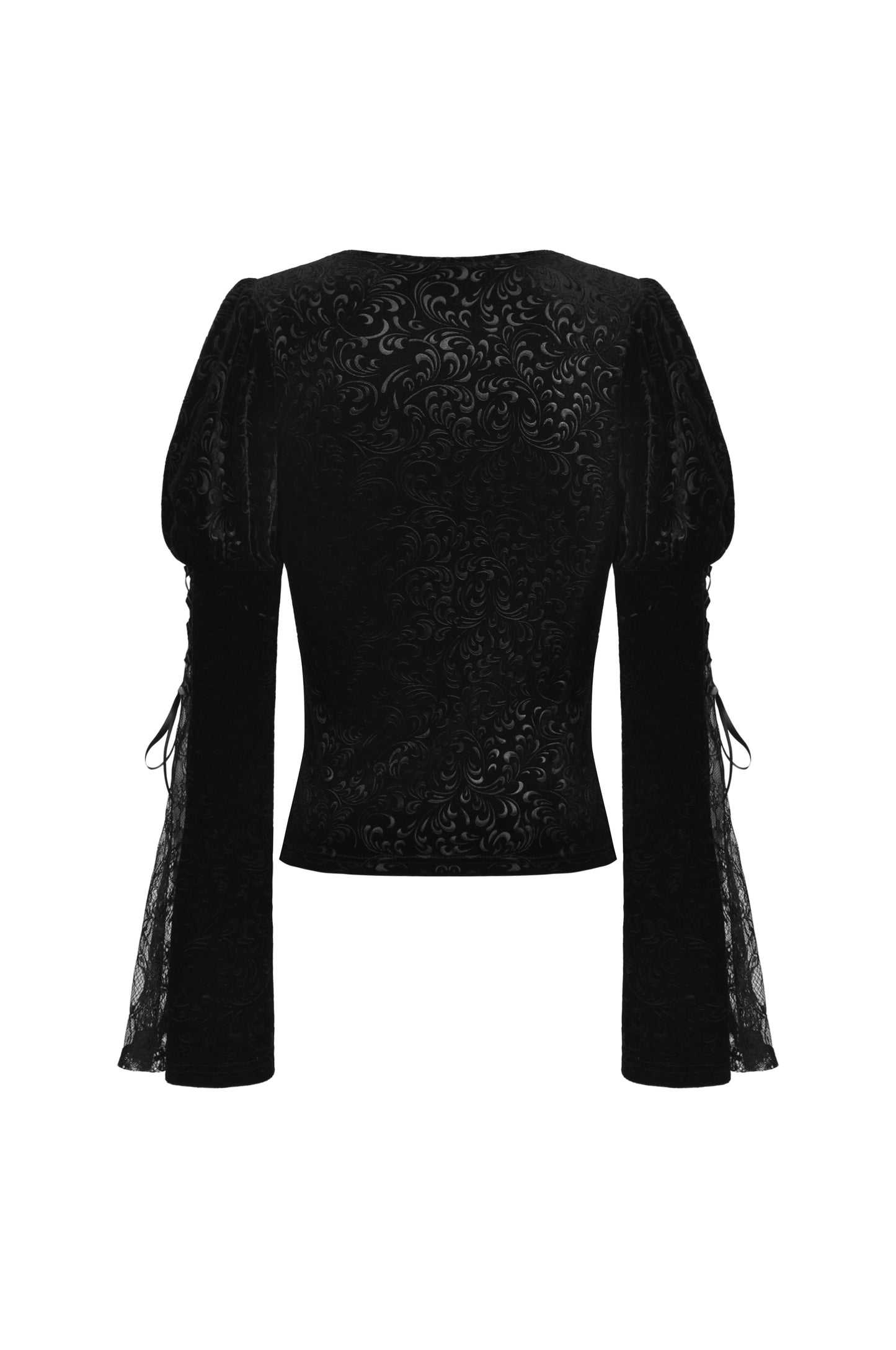 Jacqueline Velvet Bell Sleeves Top by Dark In Love