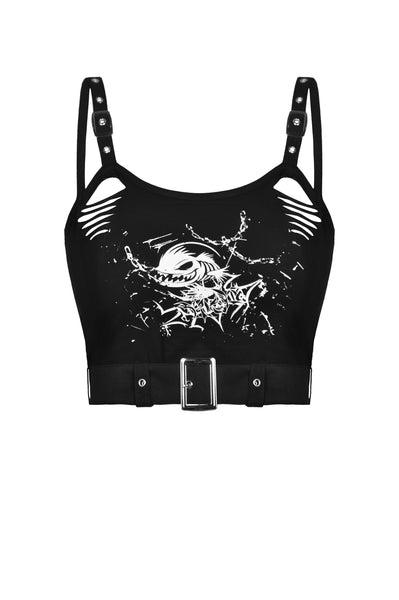 Wicked Punk Fish Crop Top by Dark In Love