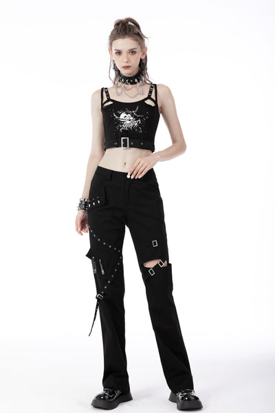 Wicked Punk Fish Crop Top by Dark In Love