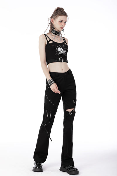 Wicked Punk Fish Crop Top by Dark In Love