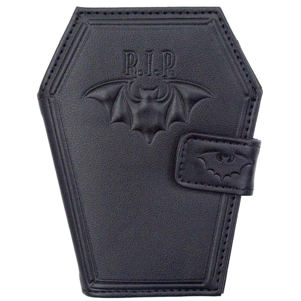 RIP Bat Embossed Coffin Wallet by Kreepsville 666