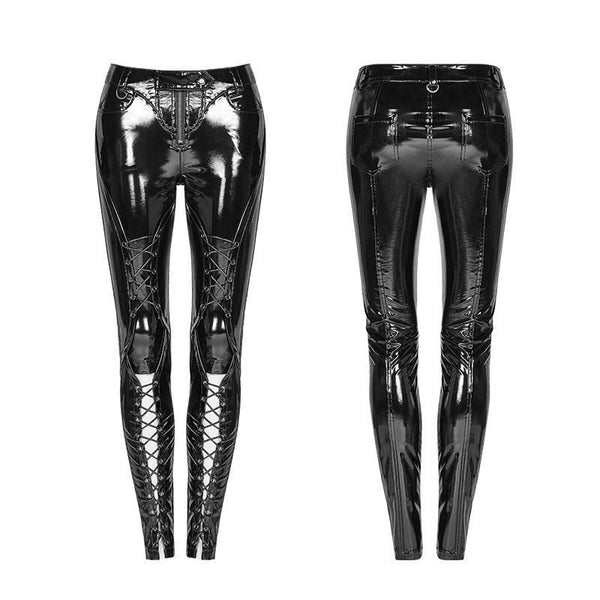 Break The Cycle PU Leather Pants by Punk Rave