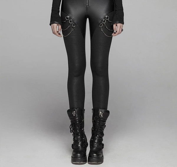 Cryptic Chain Leggings by Punk Rave