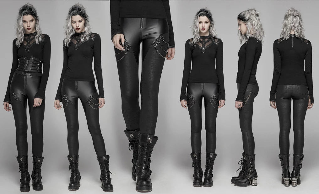 Cryptic Chain Leggings by Punk Rave – The Dark Side of Fashion