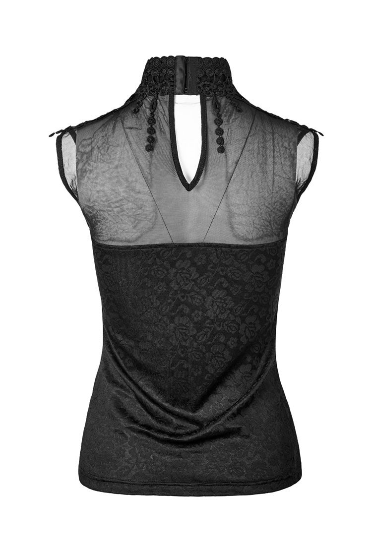 Black Reign Sleeveless Top by Punk Rave
