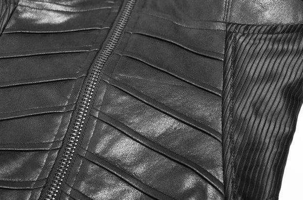 Black Beetle Faux Leather Corset Top by Punk Rave