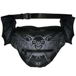 Bat Hip Pouch Bag by Kreepsville 666