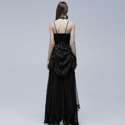 Black Widow Printed Slip Dress by Punk Rave