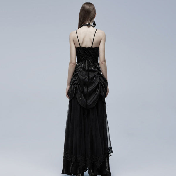 Black Widow Printed Slip Dress by Punk Rave