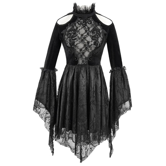 Gothic Dance For Roses Lace Dress by Eva Lady