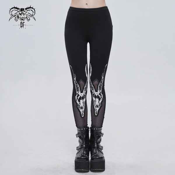 Twisted Horns Leggings by Devil Fashion