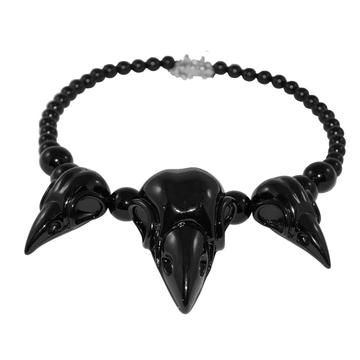 Crow Skull Collection Necklace Black by Kreepsville 666