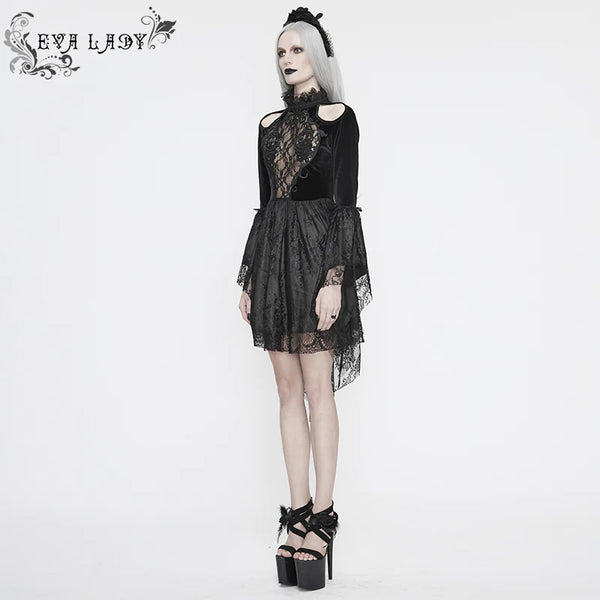 Gothic Dance For Roses Lace Dress by Eva Lady