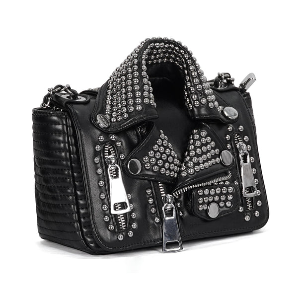 Heavy Metal Faux Leather Bag by Devil Fashion