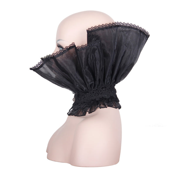 Gothic Organza Stand Up Choker Collar by Devil Fashion