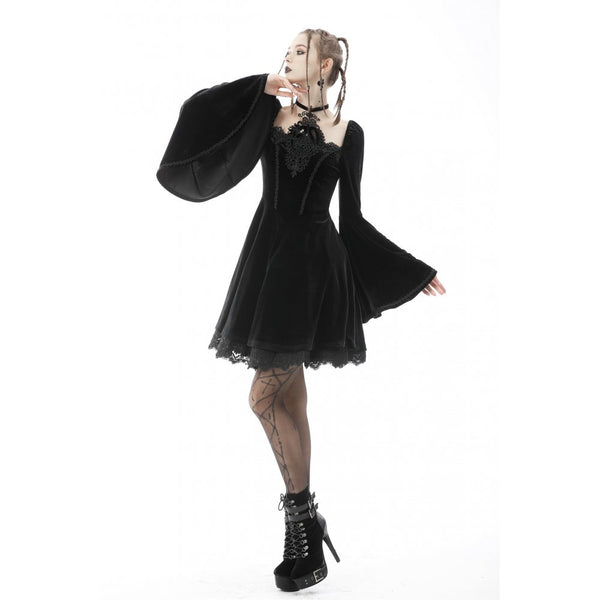 Hemlock Velvet Halter Dress by Dark In Love