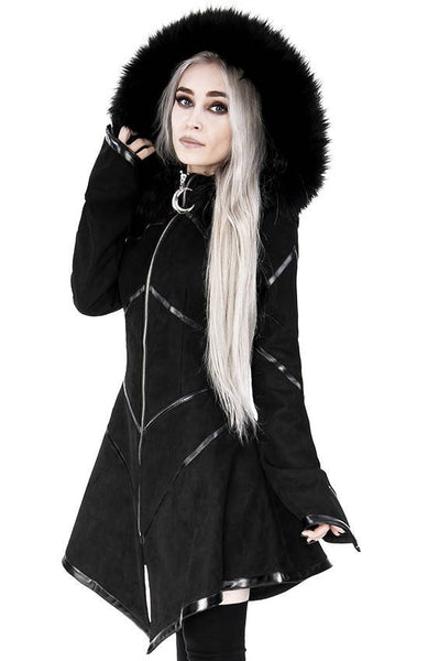 Gothic Geometric Hooded Coat by Restyle