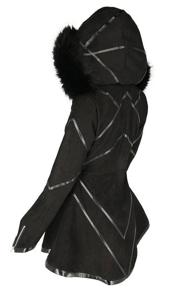Gothic Geometric Hooded Coat by Restyle