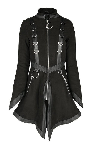 Gothic Faux Fur Hood Coat by Restyle