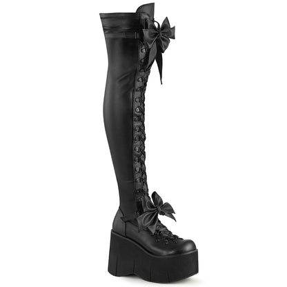 KERA-303 Bow Thigh High Boots by Demonia