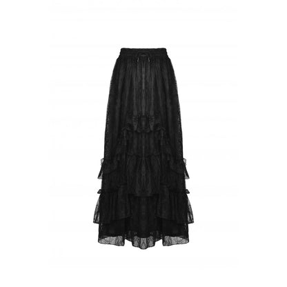 In Her Wake Lace Frill Skirt by Dark In Love