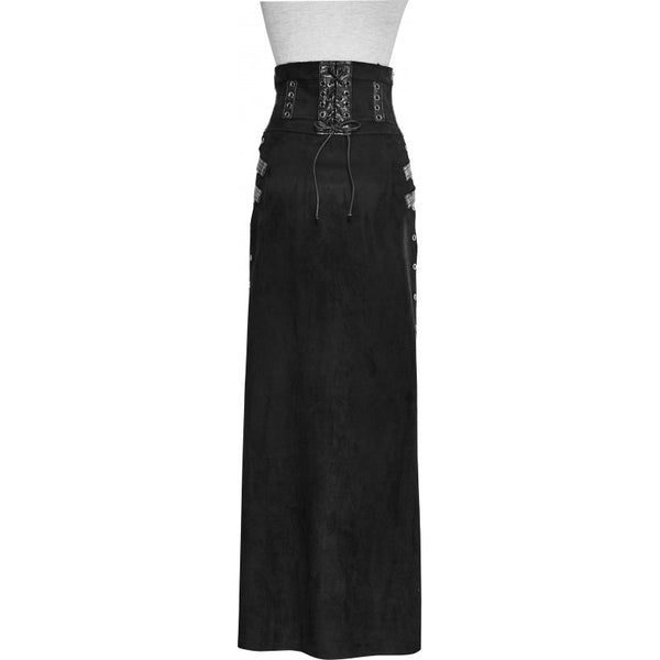 Metallic Split Skirt by Punk Rave