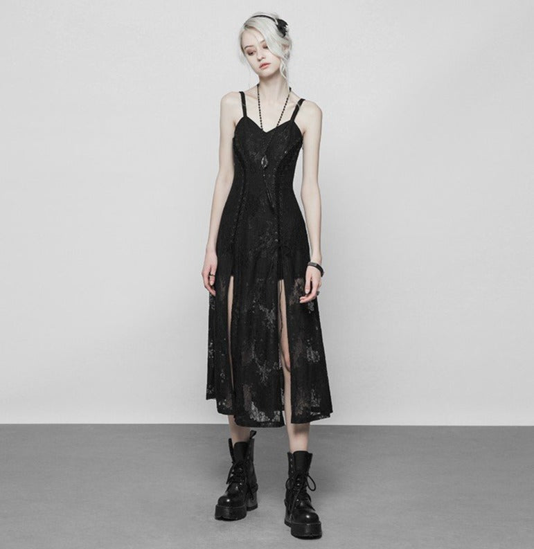 Dark Vintage Split Dress by Punk Rave