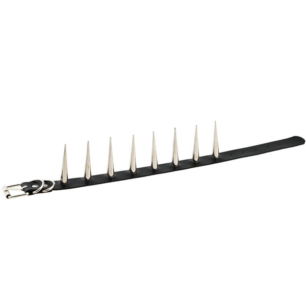Daddy Long Spikes Faux Leather Choker