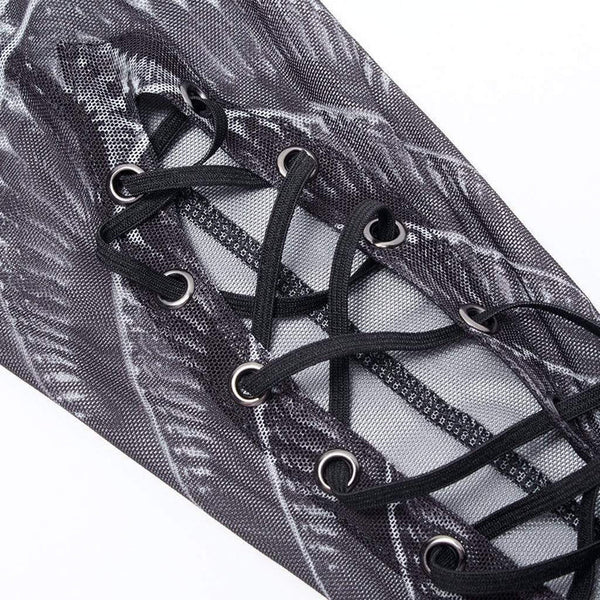 'Yaosobi' Printed See-through Top by Punk Rave