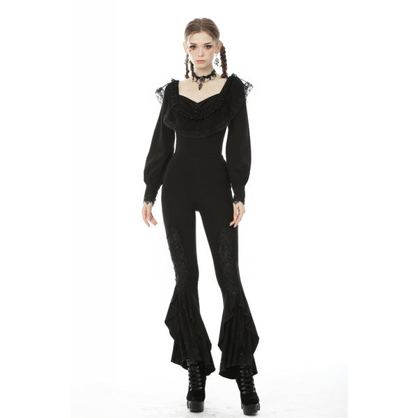Last Dance Lacey Flare Leggings by Dark In Love