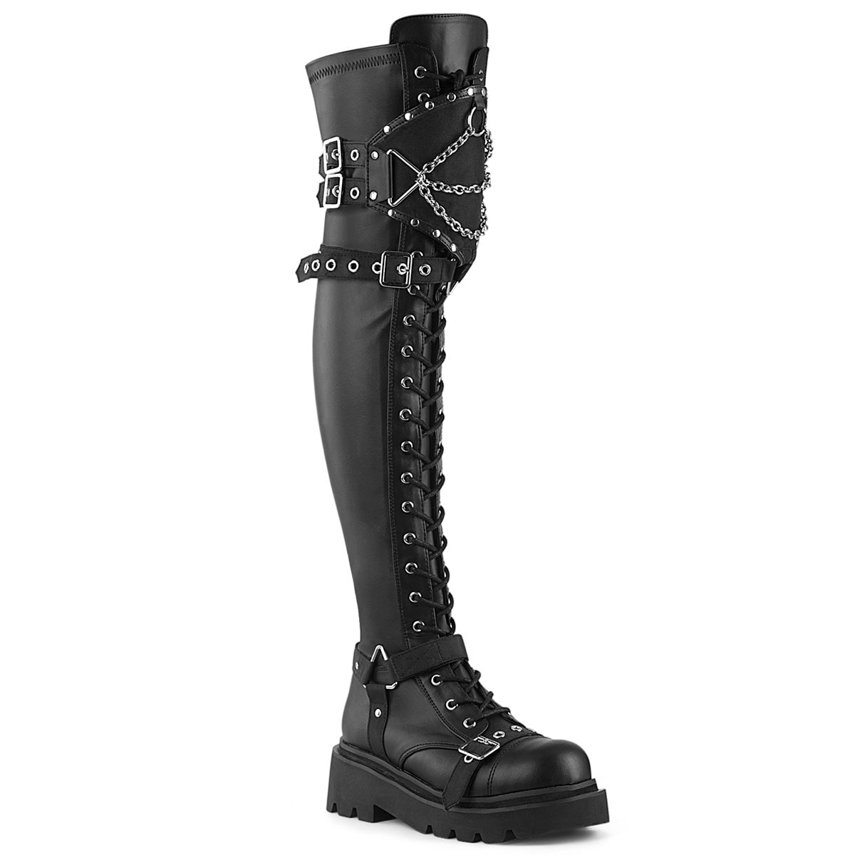 RENEGADE-320 Over-The-Knee Boots by Demonia