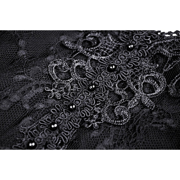 Labyrinth Lace Ruffle Top by Dark In Love