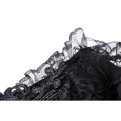 Labyrinth Lace Ruffle Top by Dark In Love